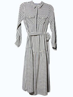 Sweet Salt Tattersall Plaid Long Sleeve Maxi Dress